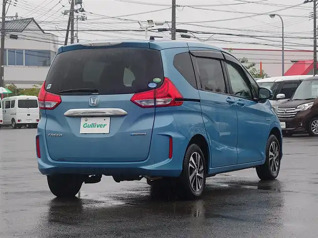 ホンダ フリード ハイブリット G ホンダセンシング 山形県 2017(平29)年 7万km ブルーホライゾンM 4WD/ホンダセンシング/純正フリップダウンモニター/純正SDナビ/　　【CD DVD BT フルセグ USB AUX】/両側パワースライドドア/レーダークルーズコントロール/LEDオートヘッドライト/ハーフレザーシート/シートヒーター/純正15インチアルミホイール/ドライブレコーダー/アイドリングストップ/ステアリングスイッチ/電動格納ウィンカーミラー/純正フロアマット/ドアバイザ―/スマートキー/ETC