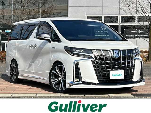 トヨタ アルファードハイブリット S 福島県 2018(平30)年 8.8万km ホワイトパールクリスタルシャイン Toyota Safety Sense/レーダークルーズコントロール/純正ナビゲーション/【フルセグTV/FM・AM/BT】/後席社外モニター/両側パワースライドドア/デジタルインナーミラー/モデリスタエアロ/ビルトインETC/バックカメラ/コーナーセンサー/前後ドライブレコーダー/オートLEDヘッドライト/オートハイビーム/レーンキープアシスト/横滑り防止/革巻きステアリング/ステアリングスイッチ/プッシュスタート/スマートキー