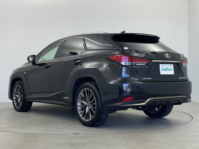 レクサス ＲＸ 450h Fスポーツ 鹿児島県 2021(令3)年 4.6万km グラファイトブラックガラスフレーク ワンオーナー/レクサスセーフティプラス/純正ナビ/（CD/DVD/BT/フルセグTV）/AppleCarPlay/パノラマルーフ/パノラミックビューモニター/パドルシフト/プリクラッシュセーフティ/レーンキープアシストパワーバックドア/レーダークルーズコントロール/ヘッドアップディスプレイ/ブラインドスポットモニター/3眼LEDヘッドライト/赤レザーシート/シートヒーター/シートベンチレーション/ETC2.0/ハンドルヒーター/保証書/取扱説明書