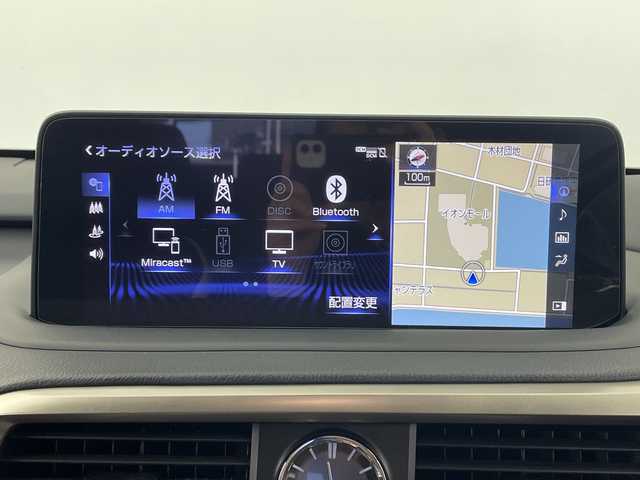 レクサス ＲＸ 450h Fスポーツ 鹿児島県 2021(令3)年 4.6万km グラファイトブラックガラスフレーク ワンオーナー/レクサスセーフティプラス/純正ナビ/（CD/DVD/BT/フルセグTV）/AppleCarPlay/パノラマルーフ/パノラミックビューモニター/パドルシフト/プリクラッシュセーフティ/レーンキープアシストパワーバックドア/レーダークルーズコントロール/ヘッドアップディスプレイ/ブラインドスポットモニター/3眼LEDヘッドライト/赤レザーシート/シートヒーター/シートベンチレーション/ETC2.0/ハンドルヒーター/保証書/取扱説明書