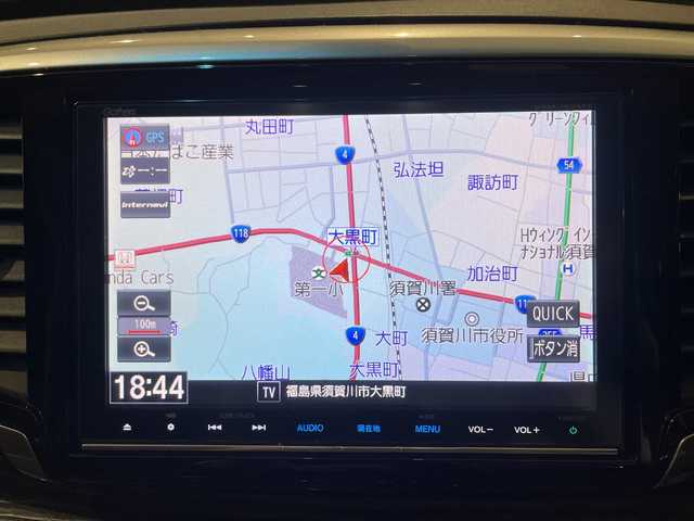 ホンダ オデッセイ ハイブリッド 福島県 2016(平28)年 15.1万km ホワイトオーキッドパール ワンオーナー車/純正SDナビ/〇フルセグTV/〇Bt/〇FM＆AM/〇SD/〇DISC（CD＆DVD）/〇リアモニタHDMI/バックカメラ/純正ETC/オートライト/ステアリングボタン/追従クルーズコントロール/純正フリップダウンモニター/リモコン/パワーシート（D席）/シートヒーター（D＋N席）/両面パワースライドドア/社外夏タイヤ4本積載（225/40R19）