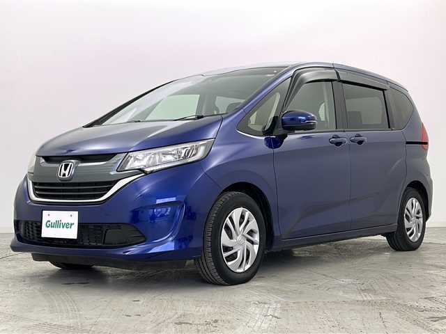 ホンダ フリード G ホンダセンシング 宮城県 2019(平31)年 3.5万km コバルトブルーパール 禁煙車/ホンダセンシング/・衝突軽減ブレーキ/・レーンキープアシスト/・アダプティブクルーズコントロール/両側パワースライドドア/純正SDナビ/・CD.DVD.SD.BT/フルセグTV/バックカメラ/ドライブレコーダー（Fのみ）/ビルトインETC/ステアリングスイッチ/プッシュスタート/スマートキー2個/ECONスイッチ/横滑り防止装置/純正ホイールキャップ/純正フロアマット/純正ドアバイザー/ロールサンシェード