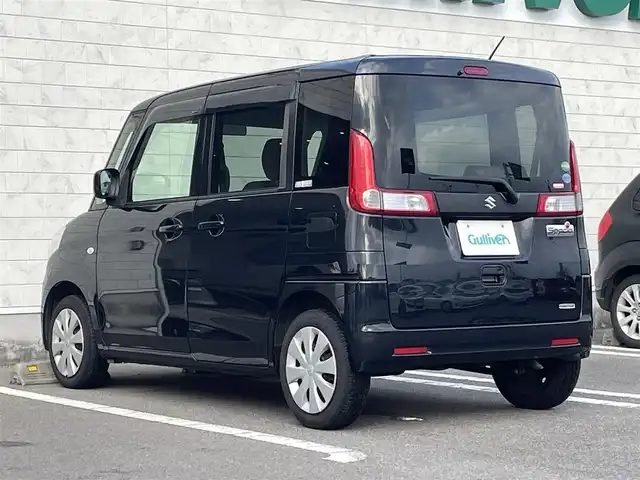 スズキ スペーシア X 宮崎県 2015(平27)年 9.9万km 黒 社外ディスプレイオーディオ/　AM FM CD DVD/パワースライドドア/ドライブレコーダー/アイドリングストップ/プッシュスタート/スマートキー/オートエアコン/ヘッドライトレベライザー/ABS/横滑り防止装置/ドアバイザー