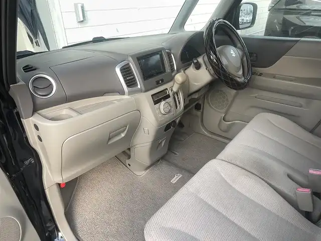 スズキ スペーシア X 宮崎県 2015(平27)年 9.9万km 黒 社外ディスプレイオーディオ/　AM FM CD DVD/パワースライドドア/ドライブレコーダー/アイドリングストップ/プッシュスタート/スマートキー/オートエアコン/ヘッドライトレベライザー/ABS/横滑り防止装置/ドアバイザー