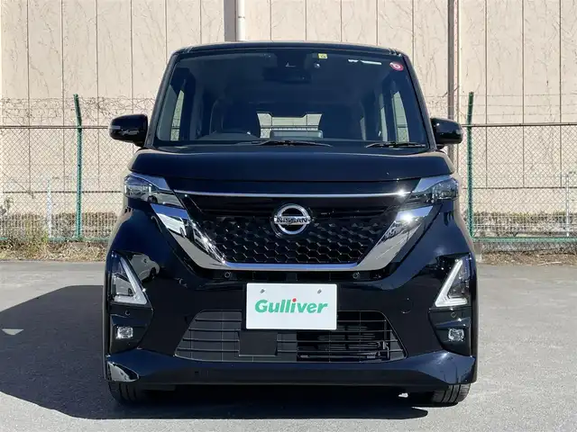 日産 ルークス HWS Gターボ プロパイロットED 東京都 2021(令3)年 4.8万km ブラック 純正ナビ/アラウンドビューモニター/エマージェンシーブレーキ/車線逸脱警報/ソナー/プロパイロット/ETC/アイドリングストップ/ドライブレコーダー/ステアリングスイッチ/両側電動スライドドア