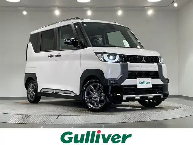 三菱 デリカミニ T プレミアム 愛知県 2025(令7)年 0.1万km未満 アメジストブラック/シルキーホワイト 届出済未使用車/純正９インチディスプレイオーディオ/マイパイロット/衝突軽減ブレーキ/両側パワースライドドア/アラウンドビューモニター/レーダークルーズコントロール/レーンキープアシスト/踏み間違い防止システム/コーナーセンサー/デジタルインナーミラー/天井サーキュレーター/シートヒーター/ハンドルヒーター/パドルシフト/リアシェード/サイドデカール/アイドリングストップ