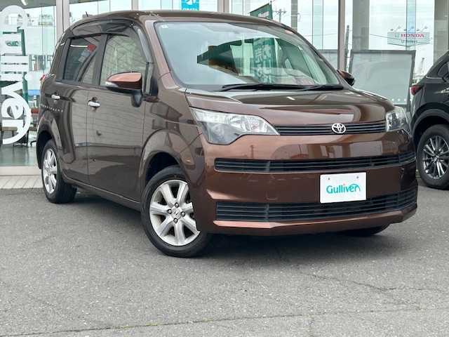 トヨタ スペイド F 青森県 2013(平25)年 4.8万km ダークブラウンマイカメタリック 車検満了日令和9年4月/4WD/寒冷地仕様/社外ナビ（BlueTooth/フルセグ/iPod）/バックカメラ/片側パワースライドドア/冬タイヤ積込み/横滑り防止機能/ドライブレコーダー/取扱説明書/スペアキー/キーレス