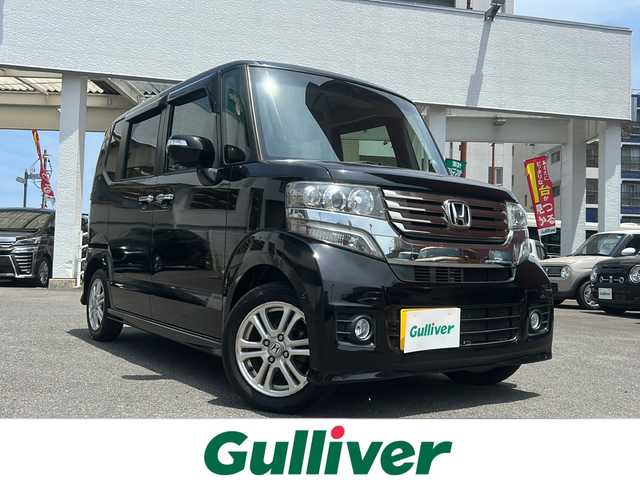 ホンダ Ｎ ＢＯＸ カスタム G Lパッケージ 宮崎県 2012(平24)年 9.3万km プレミアムゴールドパープルパール ETC/CD/DVDチェンジャー/片側パワースライドドア/LEDライト/スマートキー/プッシュスタート/パワーウィンドウ/パワーステアリング
