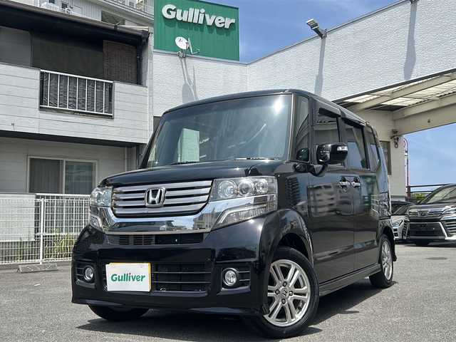 ホンダ Ｎ ＢＯＸ カスタム G Lパッケージ 宮崎県 2012(平24)年 9.3万km プレミアムゴールドパープルパール ETC/CD/DVDチェンジャー/片側パワースライドドア/LEDライト/スマートキー/プッシュスタート/パワーウィンドウ/パワーステアリング