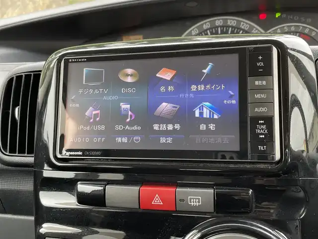 ダイハツ タント カスタム Vセレクションターボ 千葉県 2009(平21)年 10.6万km パールホワイトⅢ 社外SDナビ(CN-S300WD)/・AM/FM/CD/DVD/BT/フルセグTV/ETC/パワースライドドア/スペアキー/取扱説明書
