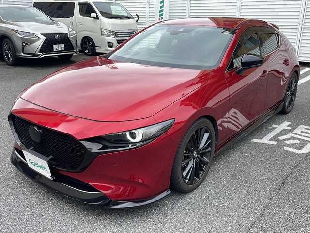マツダ マツダ３ファストバック 20S バーガンディセレクション 広島県 2020(令2)年 4.5万km ソウルレッドクリスタルM /登録時走行距離/　　　　　　　44953キロ/i-stop/純正ナビ/全方位モニター/地デジ/赤革シート/シートヒーター/クルーズコントロール/BOSEサウンドシステム/HUD/ETC/新車時整備手帳/　　【保証書】/取扱説明書/