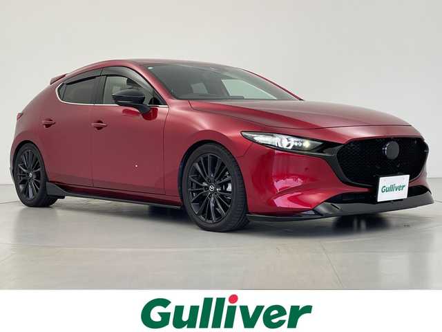 マツダ マツダ３ファストバック 20S バーガンディセレクション 愛知県 2020(令2)年 4.6万km ソウルレッドクリスタルM i-stop/社外サスペンション/社外柿本マフラー/純正ナビ/全方位モニター/フルセグ/赤革シート/シートヒーター/ステアリングヒーター/クルーズコントロール/BOSEサウンドシステム/・HUD/・BSM/ビルトインETC/保証書/取扱説明書