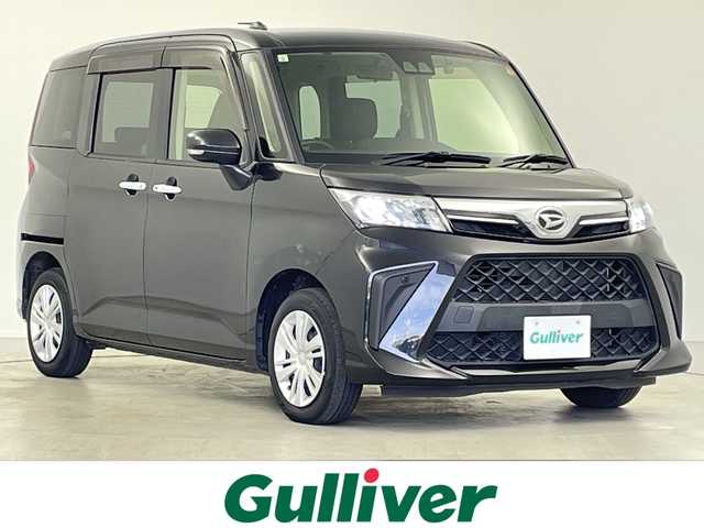 ダイハツ トール Gターボ 岐阜県 2021(令3)年 2.1万km ブラックマイカメタリック フリップダウンモニター/純正SDナビ/フルセグ/BT/DVD/USB/バックカメラ/スマートアシストIII/・衝突軽減ブレーキ/・オートハイビーム/・車線逸脱警報機能/純正ドライブレコーダー/ビルトインETC/前席シートヒーター/クリアランスソナー/両側パワースライドドア/純正フロアマット/サイドバイザー/LEDオートライト/シートバックテーブル/サンシェード/アイドリングストップ/プッシュスタート