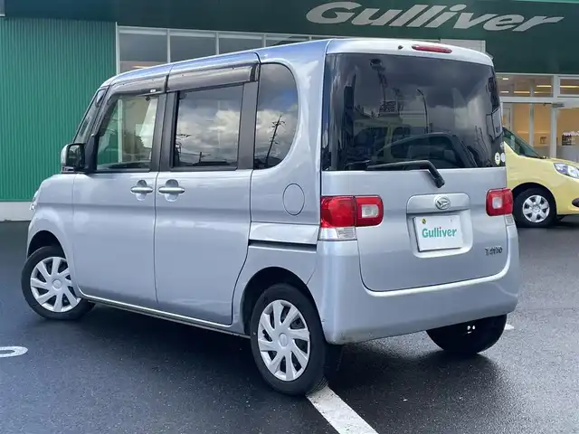 ダイハツ タント X 島根県 2013(平25)年 6.8万km ブライトシルバーメタリック ワンオーナー/純正CDオーディオ　/AM/FM/ETC/アイドリングストップ/片側パワースライドドア　/スマートキー　/純正フロアマット/保証書