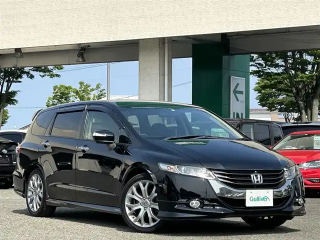 ホンダ オデッセイ アブソルート 宮城県 2010(平22)年 10.6万km クリスタルブラックパール 純正ナビ（ＴＶ，ＦＭ，ＡＭ，ＤＩＳＣ，ＢＴ，ＨＤＤ）/／クルーズコントロール/／全方位カメラ/／バックモニター/／フロントガラス熱線スイッチ/／横滑り防止装置/／ＥＴＣ/／ＵＳＢポート1個