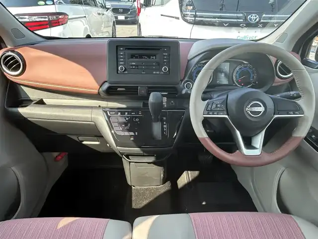 日産 デイズ ボレロ 大阪府 2024(令6)年 0.5万km パープル オーディオ/   ＣＤ/ＡＵＸ/全方位モニター/衝突軽減ブレーキ/車線逸脱防止支援システム/コーナーセンサー/アイドリングストップ/ステアリングスイッチ/ハーフレザーシート/純正フロアマット/プッシュスタート/スマートキー/ＬＥＤライト/禁煙車