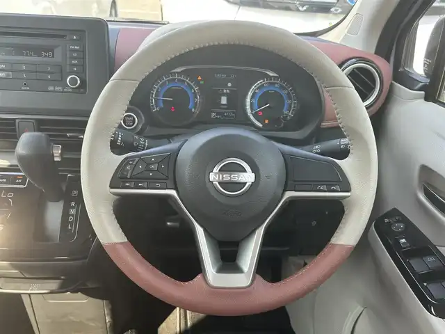 日産 デイズ ボレロ 大阪府 2024(令6)年 0.5万km パープル オーディオ/   ＣＤ/ＡＵＸ/全方位モニター/衝突軽減ブレーキ/車線逸脱防止支援システム/コーナーセンサー/アイドリングストップ/ステアリングスイッチ/ハーフレザーシート/純正フロアマット/プッシュスタート/スマートキー/ＬＥＤライト/禁煙車
