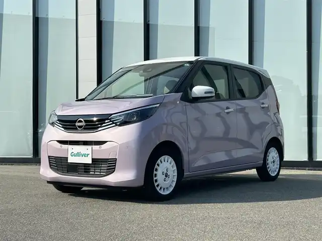 日産 デイズ ボレロ 大阪府 2024(令6)年 0.5万km パープル オーディオ/   ＣＤ/ＡＵＸ/全方位モニター/衝突軽減ブレーキ/車線逸脱防止支援システム/コーナーセンサー/アイドリングストップ/ステアリングスイッチ/ハーフレザーシート/純正フロアマット/プッシュスタート/スマートキー/ＬＥＤライト/禁煙車