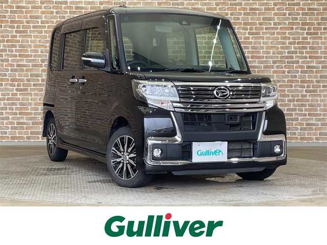 ダイハツ タント カスタム X トップED SAⅡ 岩手県 2016(平28)年 12万km ブラックマイカメタリック ４WD/左側パワースライドドア/スマートアシスト２/ロールサンシェード/純正ナビ/ステアリングスイッチ/ミラクルオープンドア/背面テーブル/純正14インチアルミホイール/LEDヘッドライト