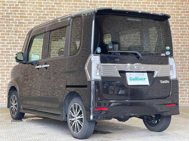 ダイハツ タント カスタム X トップED SAⅡ 岩手県 2016(平28)年 12万km ブラックマイカメタリック ４WD/左側パワースライドドア/スマートアシスト２/ロールサンシェード/純正ナビ/ステアリングスイッチ/ミラクルオープンドア/背面テーブル/純正14インチアルミホイール/LEDヘッドライト