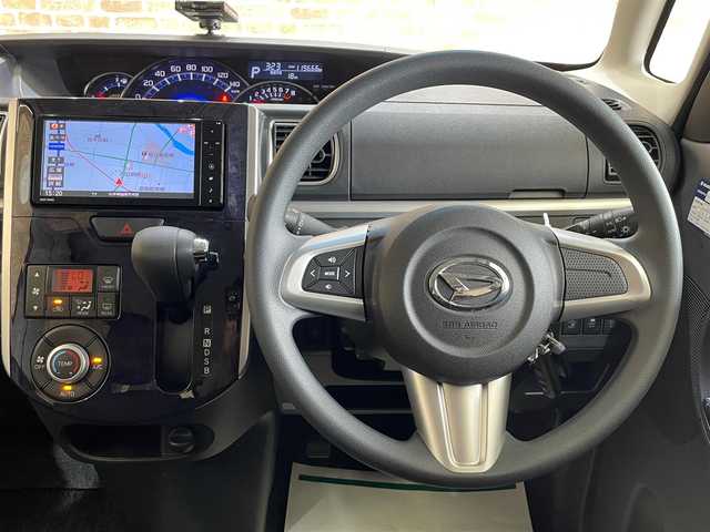 ダイハツ タント カスタム X トップED SAⅡ 岩手県 2016(平28)年 12万km ブラックマイカメタリック ４WD/左側パワースライドドア/スマートアシスト２/ロールサンシェード/純正ナビ/ステアリングスイッチ/ミラクルオープンドア/背面テーブル/純正14インチアルミホイール/LEDヘッドライト