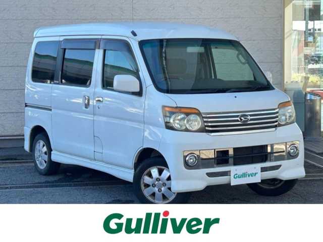 ダイハツ アトレー ワゴン カスタム ターボ RS 兵庫県 2007(平19)年 11.2万km ホワイト CD/フォグランプ/イージークローザードア/電動格納ミラー/ドアバイザー/純正フロアマット/取扱説明書