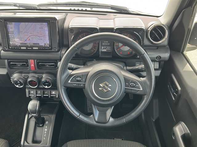 スズキ ジムニー XC 三重県 2019(令1)年 4.4万km ブルーイッシュブラックパール3 純正８型ナビ　/バックカメラ　/ＥＴＣ　/前席シートヒーター　/前後ドライブレコーダー　/クルーズコントロール　/レーンキープアシスト/衝突軽減ブレーキ　/ＬＥＤヘッドライト　/オートライト　/ヒーテッドドアミラー　/ダウンヒルアシストコントロール/ルーフキャリア/電動格納ミラー　/禁煙車