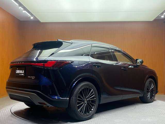 レクサス ＲＸ 450h+ バージョンL 千葉県 2023(令5)年 1万km 紺 パノラマSR　/半革シート　/ACC　/HUD　/ナビ　TV　360°Bluetooth接続　/シートヒーター　ベンチレーション　/デジタルインナーミラー　/パーキングサポート　/3眼LEDヘッドライト　/衝突軽減B　/BSM　/LKA　/ドラレコ　/ETC