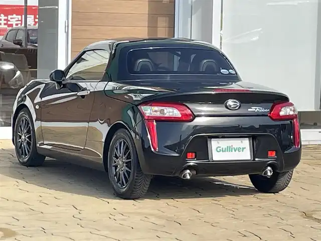 ダイハツ コペン ローブ 宮崎県 2015(平27)年 7.3万km ブラックマイカメタリック 純正ナビ/フルセグTV/バックカメラ/ETC/横滑り防止装置/IC付ターボ/LEDヘッドランプ/オートエアコン/革巻きステアリング/ステアリングスイッチ/ベージュファブリックスポーツシート/両席シートヒーター/社外14インチアルミホイール/スマートキー/プッシュエンジンスタート/禁煙車