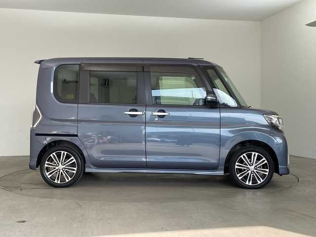 ダイハツ タント カスタム RS トップED SA Ⅲ 兵庫県 2017(平29)年 7.2万km メテオライトグレーイリュージョナルP ・社外ディスプレイオーディオ/CD/DVD/USB/・バックカメラ/・ETC/・スマートアシストIII/・衝突回避支援ブレーキ機能/・誤発進抑制制御機能（前方・後方）/・オートハイビーム/・先行車発進お知らせ機能/・車線はみ出し警報/・ＬＥＤヘッドライト/・オートライト/・フォグランプ/・両側パワースライドドア/・ハーフレザーシート/・シートヒーター/・レザー調シートカバー/・純正15インチアルミホイール/・純正フロアマット/・ステアリングスイッチ/・スマートキー/・プッシュスタート