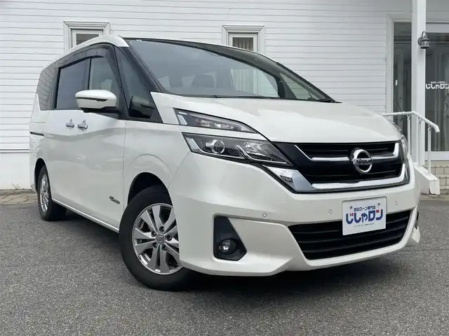 日産 セレナ G 富山県 2017(平29)年 11.2万km ブリリアントホワイトパール (株)IDOMが運営する【じしゃロン富山店】の自社ローン専用車両になります。こちらは現金またはオートローンご利用時の価格です。自社ローンご希望の方は別途その旨お申し付け下さい/ホイール有/デジタルミラー/ETC/電動パーキング/パーキングアシスト/後席フリップダウンモニター/アラウンドビューモニター