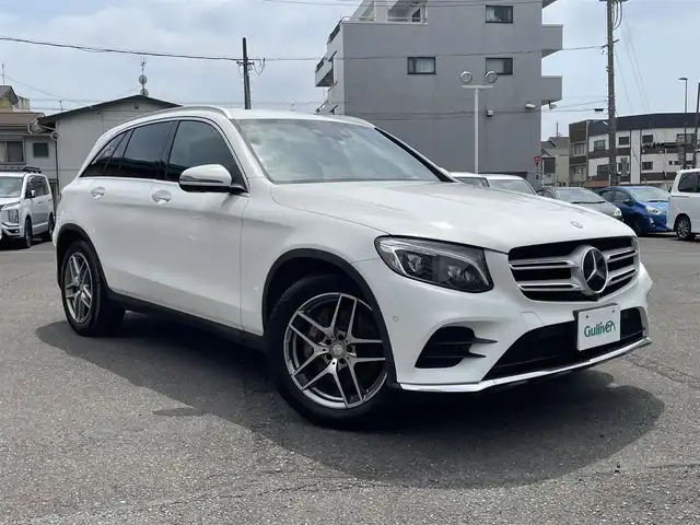 メルセデス・ベンツ ＧＬＣ２５０ 4マチック スポーツ 静岡県 2016(平28)年 7.3万km ポーラホワイト 純正HDDナビ・フルセグTV/360°カメラ/純正19インチアルミホイール/レーダーセーフティパッケージ/レーダークルーズコントロール/パワーバックドア/ハーフレザーシート/前席パワーシート/前席シートヒーター/LEDライト/ビルトインETC/スマートキー2個/プッシュスタート/新車時保証書/取扱説明書