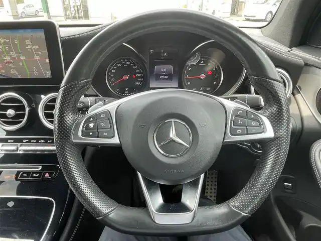 メルセデス・ベンツ ＧＬＣ２５０ 4マチック スポーツ 静岡県 2016(平28)年 7.3万km ポーラホワイト 純正HDDナビ・フルセグTV/360°カメラ/純正19インチアルミホイール/レーダーセーフティパッケージ/レーダークルーズコントロール/パワーバックドア/ハーフレザーシート/前席パワーシート/前席シートヒーター/LEDライト/ビルトインETC/スマートキー2個/プッシュスタート/新車時保証書/取扱説明書
