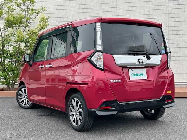 トヨタ タンク カスタムG－T 茨城県 2019(平31)年 2.3万km ホワイト/シルバーM 純正ナビ　/‐BT/CD/純正ＡＷ　/ＥＴＣ　/クルーズコントロール/ドライブレコーダ前方　/両側パワースライドドア　/バックカメラ　/コーナーセンサー前後　/ＬＥＤライト　/スマートキー　/アイドリングストップ　/衝突軽減システム　/盗難防止装置