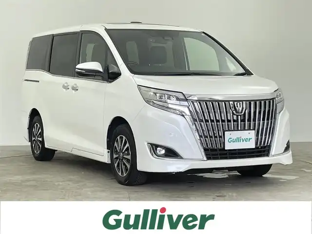 トヨタ エスクァイア Gi 千葉県 2019(平31)年 7.8万km ホワイトパールクリスタルシャイン Wサンルーフ/セーフティセンスC（衝突回避支援パッケージ）/・プリクラッシュセーフティシステム/・レーンディパーチャーアラート/・オートマチックハイビーム/・先行車発進告知機能/社外7インチナビ/・CD/DVD再生/・バックカメラ/・フルセグTV/両側パワースライドドア/合皮レザーシート/前後コーナーセンサー/LEDヘッドライト/社外ETC