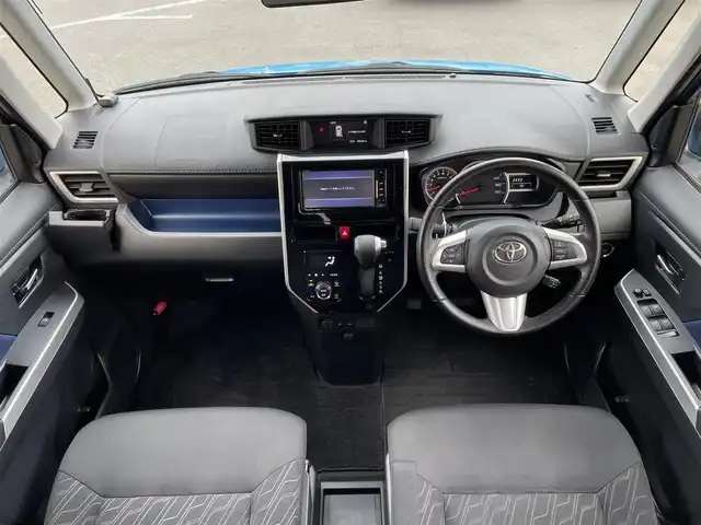 トヨタ タンク カスタムG 東京都 2018(平30)年 4.9万km ファインブルーマイカメタリック/シルバー2トーン ＯＰIIトーンルーフ　/社外ＳＤナビ＆フルセグ/・BluetoothAudio/・CD/SD/DVD/FM/AM　/・ステアリングスイッチ/両側パワースライドドア　/純正ＬＥＤヘッドライト/・コンライト　/クルーズコントロール　/撥水機能付ブラックファブリックシート/・シートリフレクター　　/スマートエントリー/プッシュエンジンスタート/純正フロアマット/電動格納ミラー/Wエアバック＆ABS/保証書＆取説