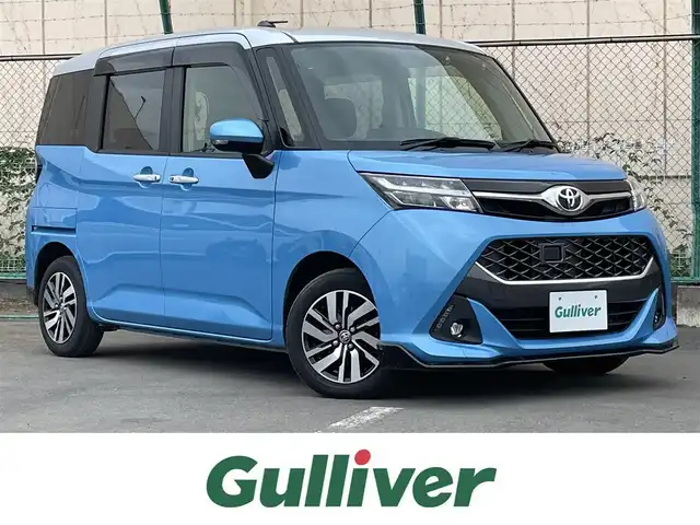 トヨタ タンク カスタムG 東京都 2018(平30)年 4.9万km ファインブルーマイカメタリック/シルバー2トーン ＯＰIIトーンルーフ　/社外ＳＤナビ＆フルセグ/・BluetoothAudio/・CD/SD/DVD/FM/AM　/・ステアリングスイッチ/両側パワースライドドア　/純正ＬＥＤヘッドライト/・コンライト　/クルーズコントロール　/撥水機能付ブラックファブリックシート/・シートリフレクター　　/スマートエントリー/プッシュエンジンスタート/純正フロアマット/電動格納ミラー/Wエアバック＆ABS/保証書＆取説