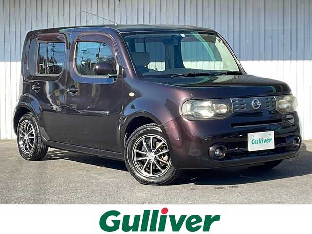 日産 キューブ 15X Mセレクション 長野県 2011(平23)年 9万km ビターショコラ ETC/社外15インチアルミ/プッシュスタート/保証書・取説/スペアキ―