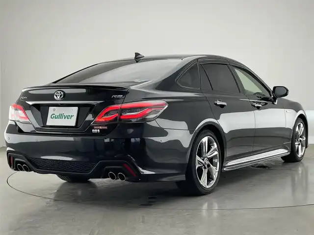 トヨタ クラウン ハイブリッド RS アドバンス 愛知県 2018(平30)年 6.4万km プレシャスブラックパール 純正ナビ　フルセグＴＶ　ＢＴ　全方位カメラ　ハーフレザー　シートヒーター　純正前後ドラレコ　ワイヤレス充電　パーキングアシスト　トヨタセーフティセンス　衝突軽減　追従クルコン　ＢＳＭ　ＬＥＤライト　コーナーセンサー　フォグランプ　パドルシフト　禁煙車