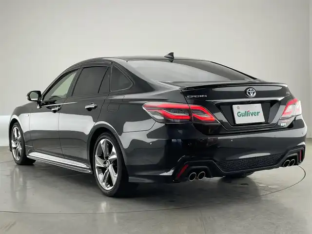 トヨタ クラウン ハイブリッド RS アドバンス 愛知県 2018(平30)年 6.4万km プレシャスブラックパール 純正ナビ　フルセグＴＶ　ＢＴ　全方位カメラ　ハーフレザー　シートヒーター　純正前後ドラレコ　ワイヤレス充電　パーキングアシスト　トヨタセーフティセンス　衝突軽減　追従クルコン　ＢＳＭ　ＬＥＤライト　コーナーセンサー　フォグランプ　パドルシフト　禁煙車