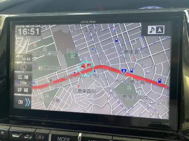 トヨタ エスティマ アエラス 広島県 2015(平27)年 5.3万km シルバーM /登録時走行距離/　　　　　　　52347キロ/ワンオーナー/社外ナビ/地デジ/両側パワースライドドア/オートライト/スペアキー×１/ビルトインETC/新車時整備手帳/　　【保証書】/取扱説明書/
