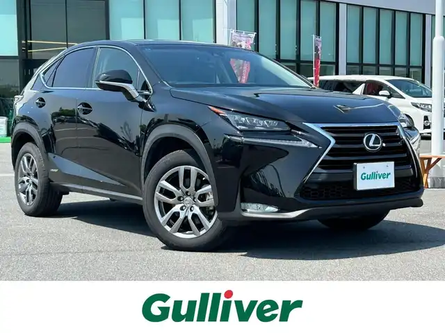 レクサス ＮＸ 300h Iパッケージ 奈良県 2014(平26)年 8万km スターライトブラックガラスフレーク 純正ナビ　/フルセグＴＶ　/BT/CD/DVD/SD/USB/AUX/バックカメラ　/前後ドライブレコーダー　/ビルトインＥＴＣ　/クルーズコントロール　/レザーシート　/パワーシート　/シートヒーター　/ステアリングヒーター　/ＨＵＤ　/電動リアゲート　/ＡＡＣ/スマートキー/衝突被害軽減システム