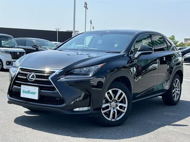 レクサス ＮＸ 300h Iパッケージ 奈良県 2014(平26)年 8万km スターライトブラックガラスフレーク 純正ナビ　/フルセグＴＶ　/BT/CD/DVD/SD/USB/AUX/バックカメラ　/前後ドライブレコーダー　/ビルトインＥＴＣ　/クルーズコントロール　/レザーシート　/パワーシート　/シートヒーター　/ステアリングヒーター　/ＨＵＤ　/電動リアゲート　/ＡＡＣ/スマートキー/衝突被害軽減システム
