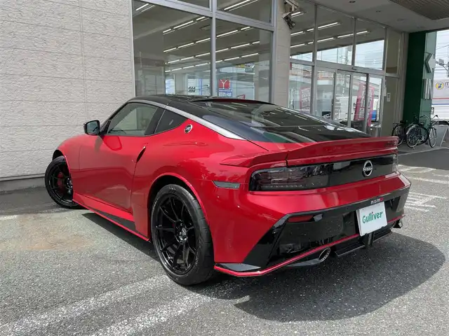 日産 フェアレディ Ｚ ニスモ 埼玉県 2024(令6)年 0.1万km 赤Ⅱ ワンオーナー/外部検査済み/登録時走行723km/V6ツインターボ/カラー/・カーマインレッド/ツートンルーフ/・カラーコード/XJT/純正ナビ/TV/BT/純正3連メーター/パドルシフト/専用エアロバンパー/専用RECAROハーフレザーシート/専用19インチアルミホイール/BOSEサウンドシステム/レーダークルーズコントロール/FRコーナーセンサー/ドレイブレコーダー/ETC/スマートキー/スペアキー/新車保証書/取扱説明書
