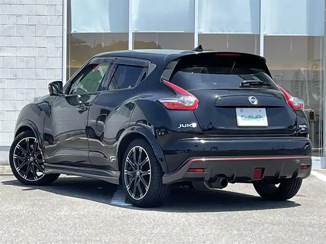 日産 ジューク ニスモ RS 宮崎県 2014(平26)年 9.2万km スーパーブラック 純正ナビ「MC314D-W」/(AM.FM.Bluetooth.DVD.CD.USB.AUX)/フルセグTV/アラウンドビューカメラ/ETC/4WD/センサーデフロック/横滑り防止機能/パドルシフト/オートエアコン/オートライト/電格ミラー/パワーウィンドウ/パワーステアリング/スマートキー