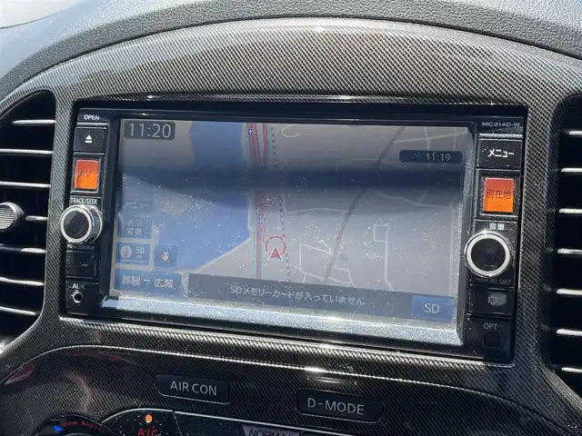 日産 ジューク ニスモ RS 宮崎県 2014(平26)年 9.2万km スーパーブラック 純正ナビ「MC314D-W」/(AM.FM.Bluetooth.DVD.CD.USB.AUX)/フルセグTV/アラウンドビューカメラ/ETC/4WD/センサーデフロック/横滑り防止機能/パドルシフト/オートエアコン/オートライト/電格ミラー/パワーウィンドウ/パワーステアリング/スマートキー