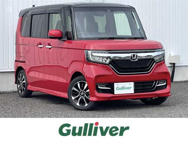 ホンダ Ｎ ＢＯＸ カスタム G L ホンダセンシング 熊本県 2019(令1)年 1.9万km ミラノレッド 純正SDナビ/・AM/FM/CD/SD/USB/BT/・バックカメラ/ホンダセンシング/・衝突被害軽減ブレーキ/・車線逸脱警報/・先行車発進お知らせ/・標識認識機能/アダプティブクルーズコントロール/ステアリングリモコン/両側電動ドア/ビルトインＥＴＣ/D/Nシートヒーター/ＬＥＤヘッドライト/オートライト/フォグランプ/スマートキー/プッシュスタート/純正フロアマット/純正ドアバイザー/純正アルミホイール