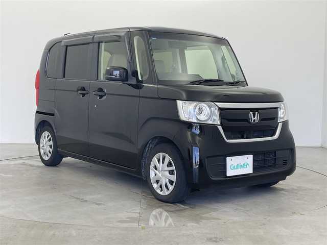 ホンダ Ｎ ＢＯＸ G L 富山県 2018(平30)年 8.5万km クリスタルブラックパール 社外ナビ（AM/FM/CD/DVD/SD/USB/BT）/フルセグTV/バックカメラ/片側パワースライドドア/LEDヘッドライト/ビルトインETC/スマートキー×２/プッシュスタート/社外フロアマット/アイドリングストップ/ABS/横滑り防止装置