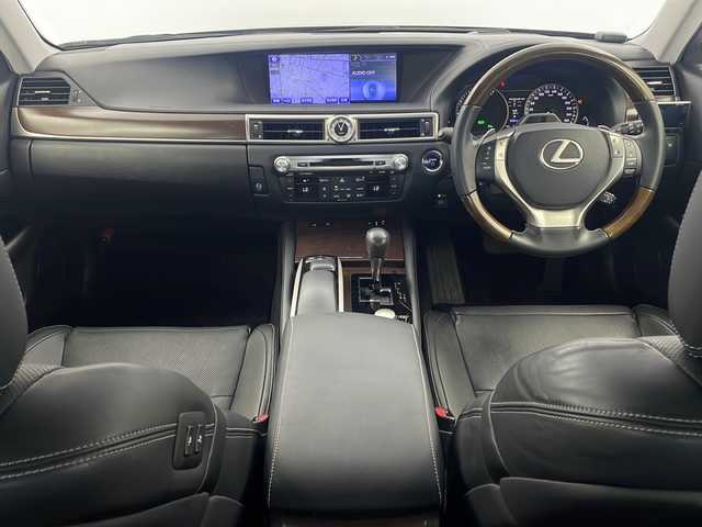 レクサス ＧＳ 450h バージョンL 栃木県 2012(平24)年 3万km ブラックオパールマイカ 純正HDDナビ/(BT/AM/FM/CD/DVD/ワンセグ）/ビルトインETC/サンルーフ/クルーズコントロール/横滑り防止/クリアランナソー/MTモード付AT/前席パワーシート/前席シートヒーター/エアシート/後席リアガラスサンシェード/電動格納ミラー/ステアリングスイッチ/純正アルミホイール/純正フロアマット/プッシュスタート/スマートキー