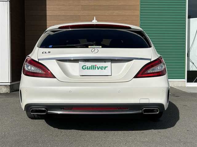 メルセデス・ベンツ ＣＬＳ２２０ｄ SブレイクAMGライン　 静岡県 2017(平29)年 3.7万km ダイヤモンドホワイト 純正ナビ（ワンセグTV/BT/CD）/サンルーフ/黒革レザーシート/パワーバックドア/アダプティブクルーズコントロール/ビルトインＥＴＣ/パドルシフト/Ｄ＋Ｎ席シートヒーター/Ｄ＋Ｎ席パワーシート/D＋N席メモリーシート/アクティブエマージェンシーストップアシスト/アクティブレーンチェンジアシスト/純正アルミホイール(19インチ)/保障証/取扱説明書